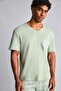 %100 Cotton New Regular Fit Short Sleeve 2-Piece Light Green Shorts Pajama Set I0877Ax26Hs - 3