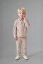 Cotton Linen Look 2-Piece Beige Set for Baby Boy G6394A526Sp
