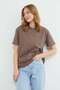 Basic Crew Neck Oversize T-Shirt - 4
