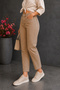 Mom Fit Jean High Waist Boyfriend Cut Lycra Stretch Camel Women's Jeans C599 - 4