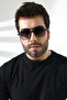 Men's uv400 navy retro pilot sunglasses 23001-1 c33 - 5