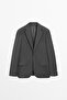 %100 serin yün takım blazer - 5