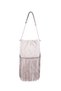 Beige Suede Women's Crossbody Bag - 3