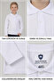 School Children's T-Shirt Long Sleeve 3-Pack 100% Cotton - 6
