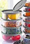 Set of 12 Round Microwave & Freezer Compatible Trio Storage Container X4 0.75 Lt/1 Lt/1.5 Lt - 2