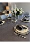 Pearl Velvet Textured Tablecloth Smoked (Napkins Not Included)