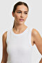 Women's White Crew Neck Basic T-Shirt 50323534-Vr013 - 2