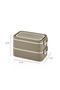 Lunch Box Stainless Steel - 2000 ml New Generation 2-Tier Lunch Box with Soup (Yogurt) Bowl - 3