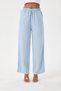 100% Tencel High Waist Wide Leg Pants (Blue) - 2