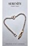 Double Heart Figured Gold Waterway Steel Plated Bracelet - 3