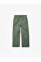 Cotton Trousers with Lace-Up Waist Pocket Detail - 2