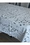 Special White Tablecloth and 12 Napkins - 2