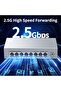 EU Adapter 8 Port 2.5GbE Ethernet Switch Unmanaged 2.5Gbps Network Switch 1 Port 10Gb SFP+ Slot Home - 2