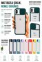 Apple iPhone X Case Camera Sliding Matte Back Surface Color Frame Lens Cover - 5