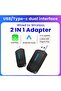 15mm ANYFAR Dual Interface Wireless CarPlay Android Auto Wireless USB TYPE-C Adapter Smart Mini Box