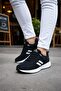 Unisex Poly Sole Sports Sneaker Shoes-Black-White - 3