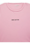 Slim Fit Crew Neck Short Sleeve Printed Crop Sports T-Shirt - 7