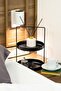Black 2-Tier Metal Organizer - Multi-Purpose Kitchen and Bathroom Organizer