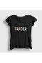 Women's Black Trader Stock Market Trader T-Shirt 563080Tt