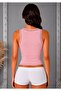 Women's Thick Strap Camisole Ribbed Cotton Undershirt - 5