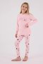2--8 Years Meow City Girl's Suit-Pink - 3