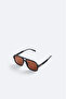 نظارات شمسية بإطار مربع أسود B008811 - 2