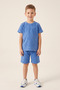 Boy's T-Shirt and Shorts Set Self-Patterned Lycra Combed Cotton 100% Cotton