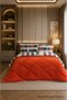 Colorful Patterned King Size Quilt with Plush Double-Sided Pillowcase (Without Sheets)