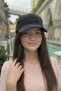 Women's Seasonal Corduroy Black Hat |   Daily Adjustable Baseball Cap - 3