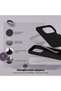 Silicone case iPhone 15 Pro, with microfiber, thin, protective, raised edges, black - 3