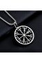 Viking Compass Vegvisir Model 316L Stainless Steel Necklace - 2