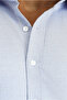Long Sleeve Slim Fit Classic Collar Cotton Easy-Iron Patterned Shirt - 5