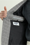 6 Drop Regular Fit Standard Cut Checkered Linen Blend Jacket - 7