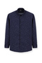 Long Sleeve Regular Fit Printed Sports Cotton Button Collar Shirt - 2