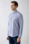 Long Sleeve Regular Fit Striped Button-Down Collar Cotton Easy-Iron Seasonal Shirt - 2
