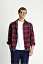 Long Sleeve Oversized Extra Comfortable Cut Plaid Cotton Shacket Lumberjack Shirt - 6