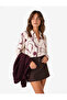 Comfortable Fit Long Sleeve Classic Collar Buttoned Floral Satin Shirt - 2