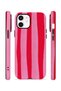 iPhone 12 Vorian Dual Layer Case Raspberry Bold Stripe - 2