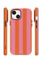 iPhone 14 Plus Vorian Double Layer Case Tangerine Rose Stripe - 2