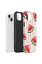 iPhone 13 Vorian Double Layer Case Watermelon Blush Stripe - 3