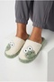Women's Frog Figured House Slippers Plush Slippers Dowry and Bundle Slippers No Sound Thick Sole - 4