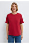 Red Basic T-Shirt Regular Fit / Normal Cut 1600965-70391 - 3