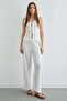 Front-Tie Textured Vest Set 2-Piece Set - 5