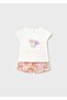 Baby Girl Floral Patterned Shorts Set 1-3 Years Pink