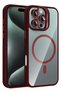 Gldisptm iPhone 16 Pro Max Cover with Remim Lens and Magsafe Stand (24007) - Burgundy