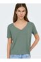 Onlrilla S/S V-Neck Lace Top Jrs Women's T-Shirt Green (15369760) - 7