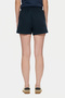 Lotte Navy Blue Printed Cotton Standard Fit Women's Knitted Shorts - 4