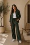 Women's Suit Set, Tissue Fabric Shirt and Pants Set