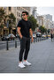 White Striped Lace-Up Mesh Men's Sports Casual Premium Shoes - 2