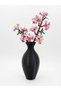 Lego Flowers Compatible Special Modern Design Decorative Bioplastic Black Lego Flower Vase Lgvz-M2-Syh - 4